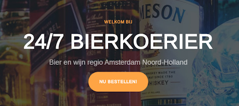 24 uurs bierkoerier in Amsterdam