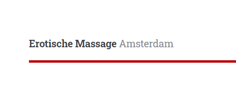 Erotische Massage Amsterdam
